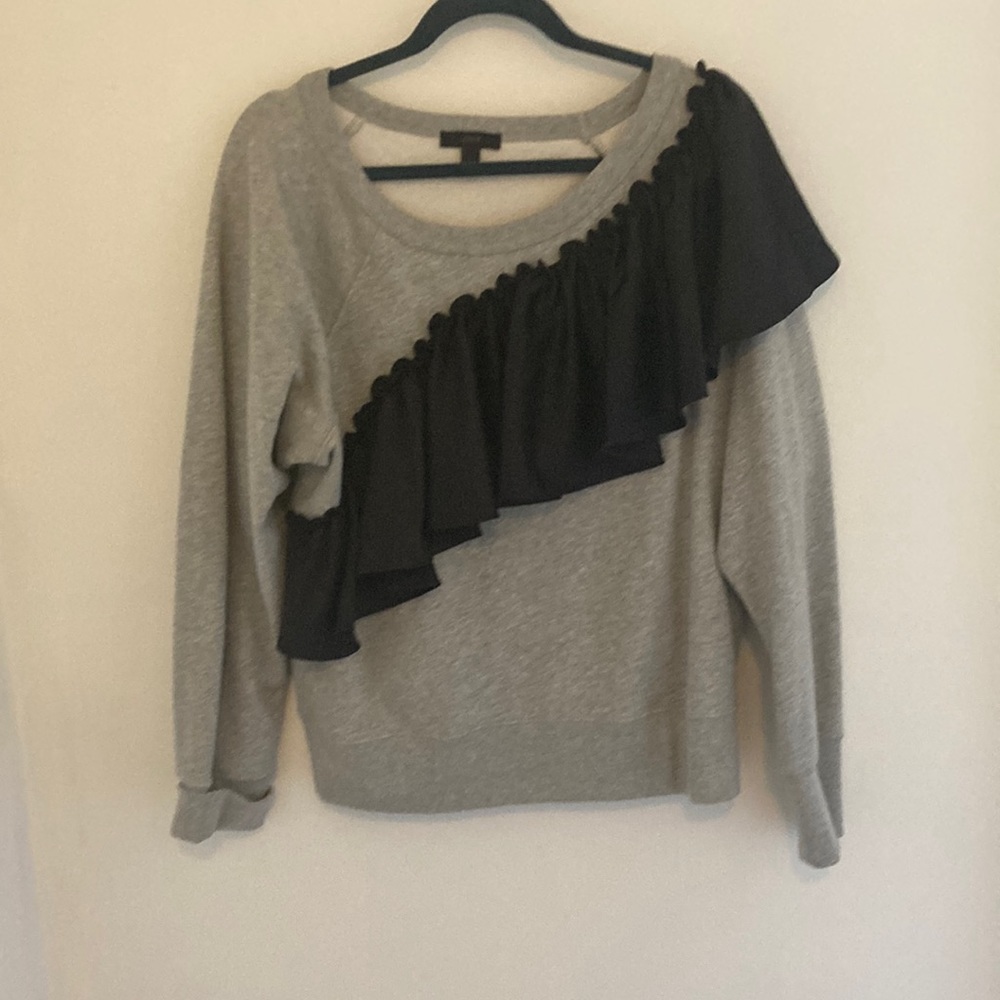 J Crew Hoodie with Ruffle